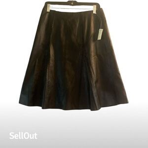 Margaret Godfrey Women's Black A-Line Midi Skirt Size 10